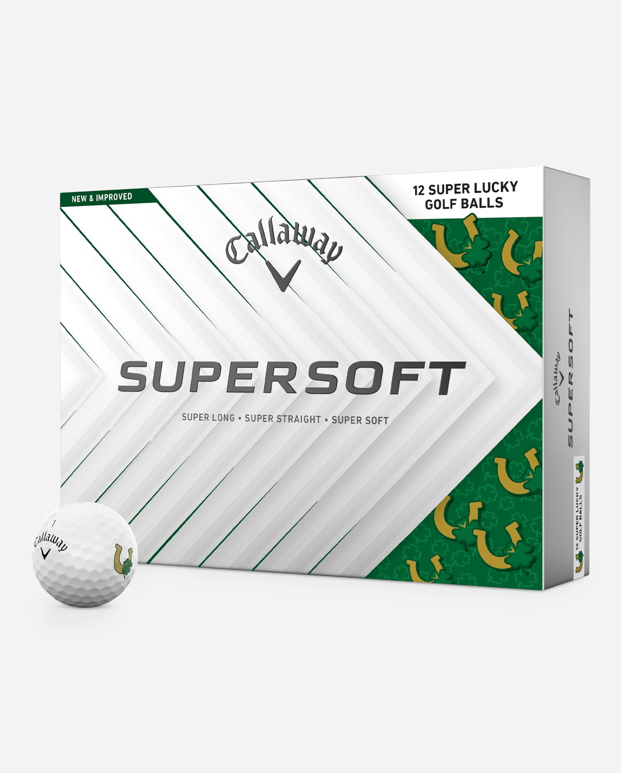 Amazon.co.jp: キャロウェイ Supersoft Lucky Golf Balls 2025 ゴルフ